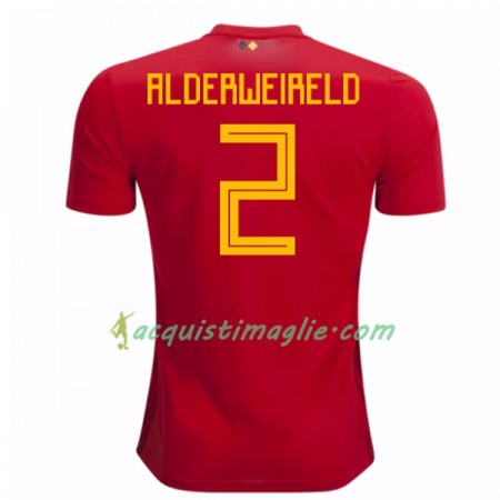 Divisa di Calcio Belgio Alderweireld 2 Prima Mondiali 2018